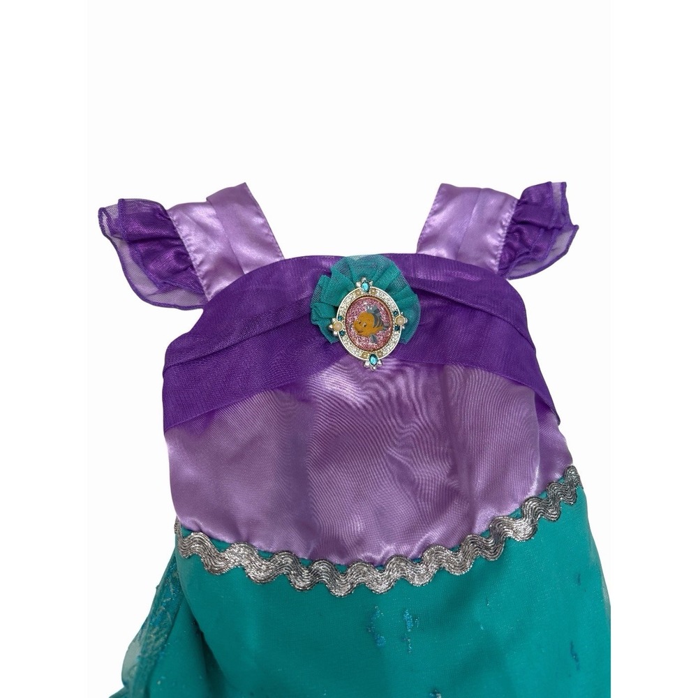 Disney Store Girl Princess Mermaid Ariel Dress Costume Size 12-18 Month - Picture 2 of 5